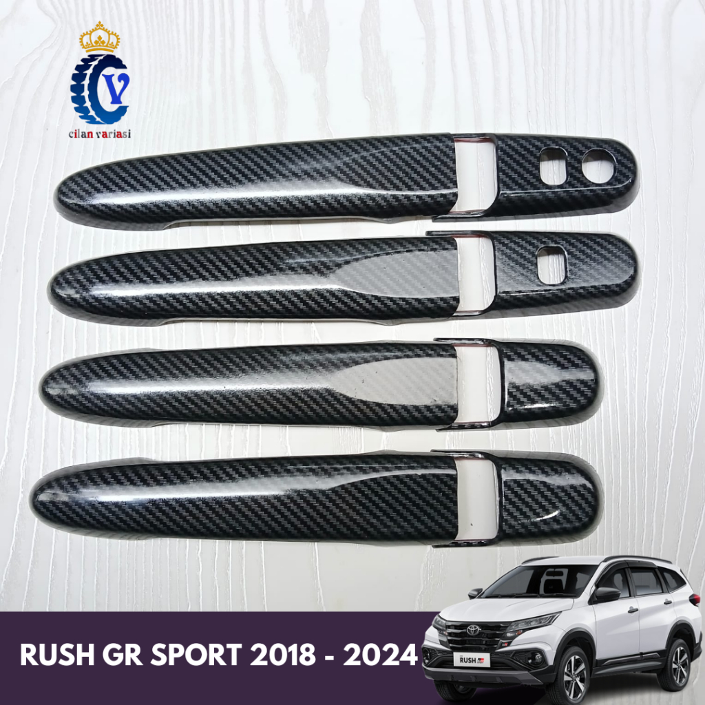 Cover Handle Pintu Mobil Rush Gr Sport 2018 -  2024 Carbon