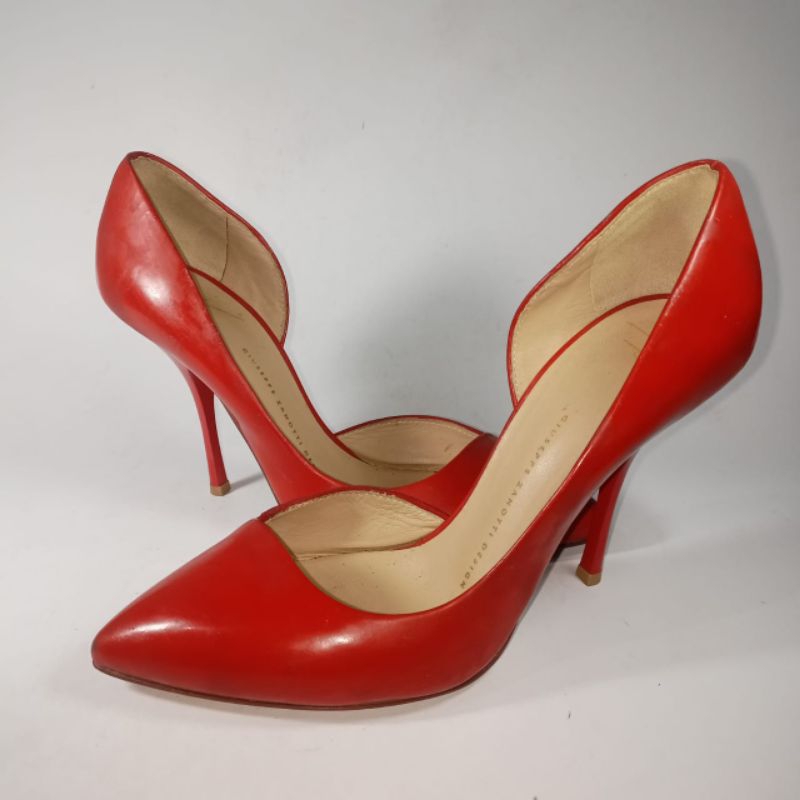 Giuseppe Zanotti original leather Italian heels 39 size woman shoes