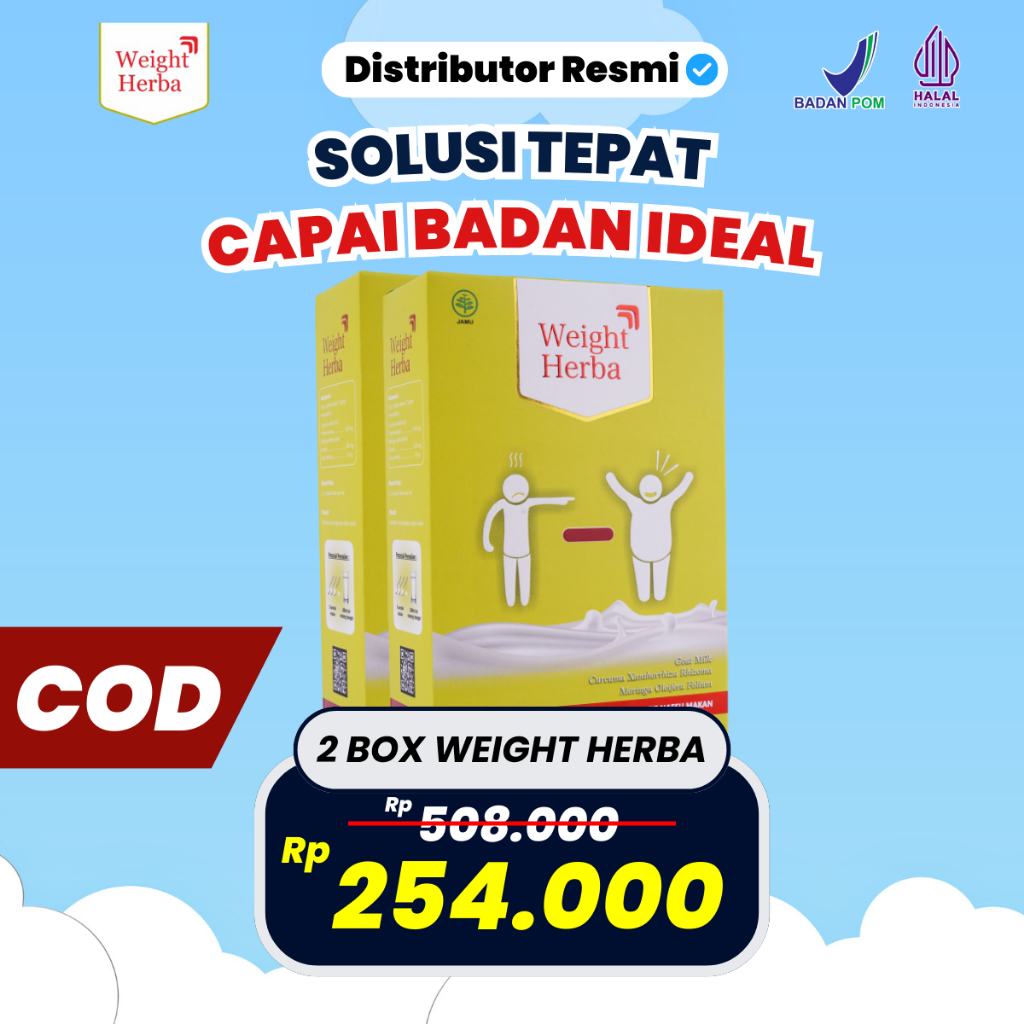 

2 Box Susu Kambing Weight Herba Solusi Tepat Capai Badan Ideal BPOM Halal COD