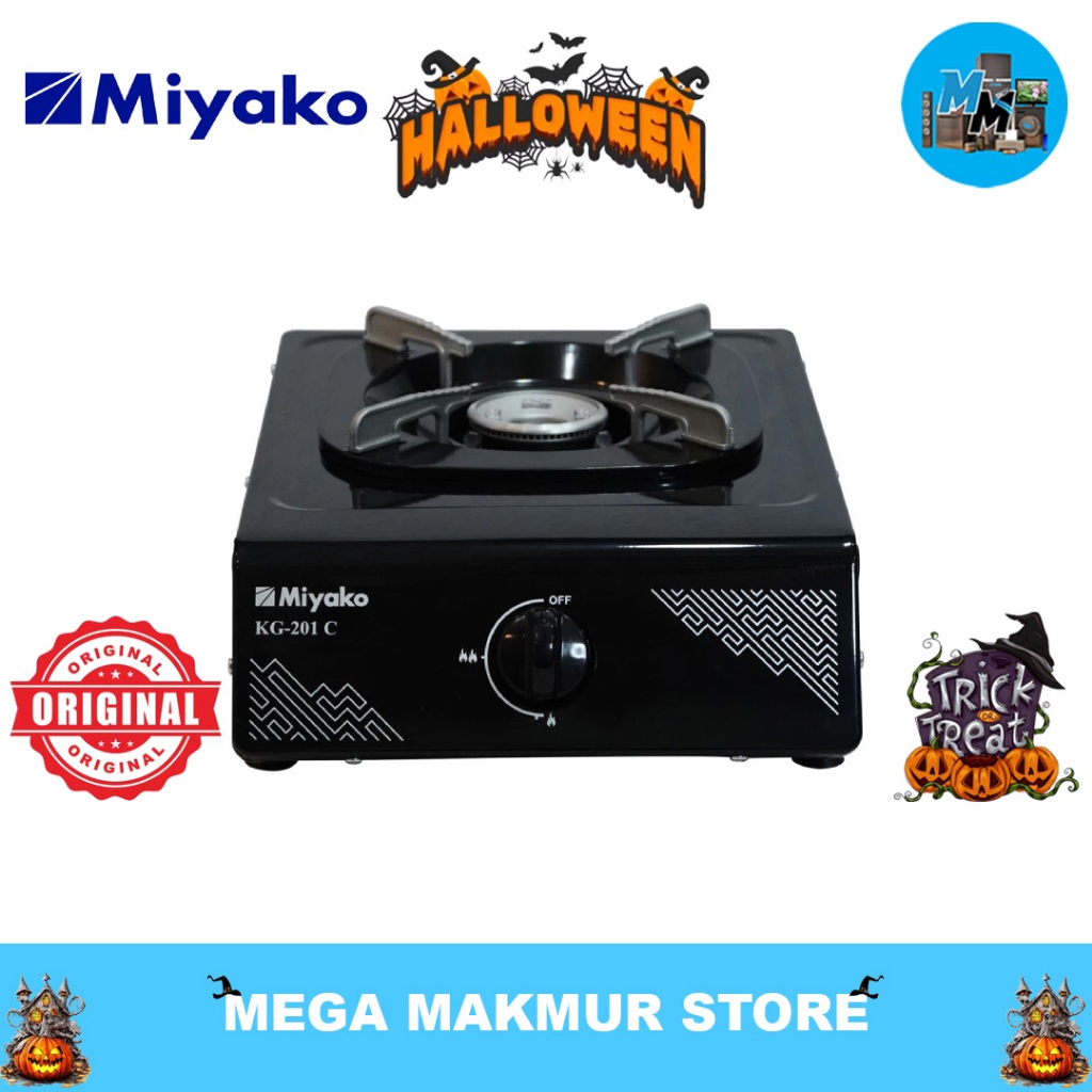 MIYAKO KG-201 C Kompor Gas 1 Tungku + Selang Gas