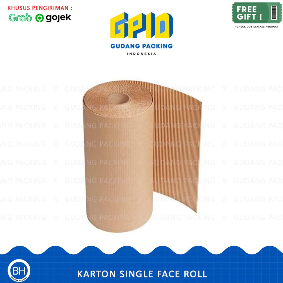 

GOSENDGRAB Karton Lembar Single Face Tinggi 2516 cm x 4 m