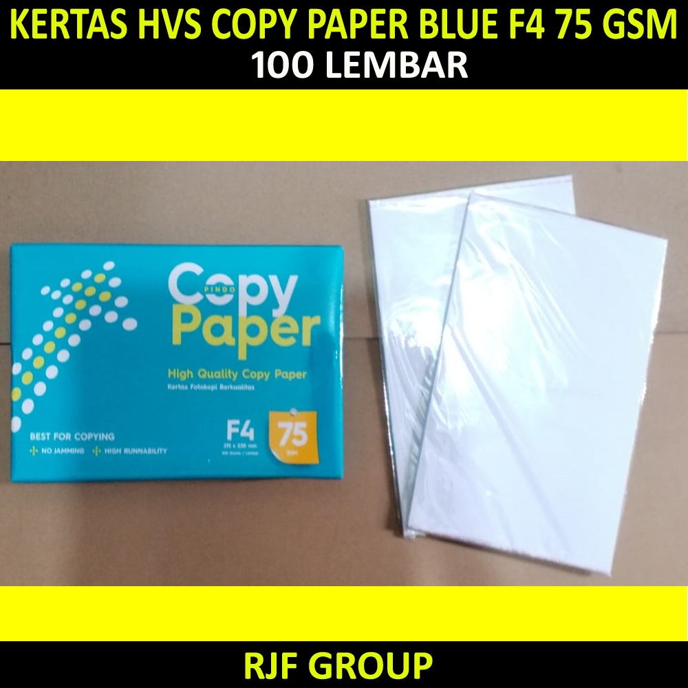 

KERTAS HVS COPY PAPER BLUE FC 75 F4 100 LEMBAR