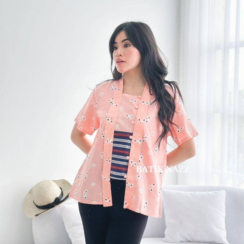 Kebaya Kutubaru Jumputan ORI Modern Lurik - Gwen Jumput