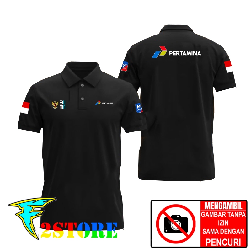 Baju Kaos Kerah Model kerah PERTAMINA - MY PERTAMINA - BUMN F2ASTORE