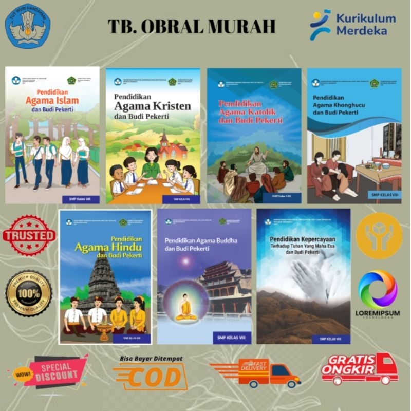 BUKU PAKET SISWA KEAGAMAAN KELAS 8 SMP KURIKULUM MERDEKA LENGKAP