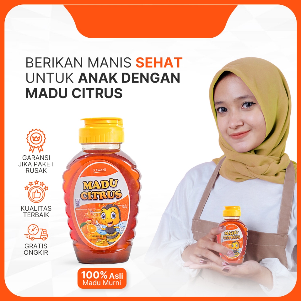 

Madu Anak Citrus Pengganti Vitamin C dari Jeruk Ganti Gula Asli BPOM 100% Madu murni diambil dari Nektar Bunga Jeruk