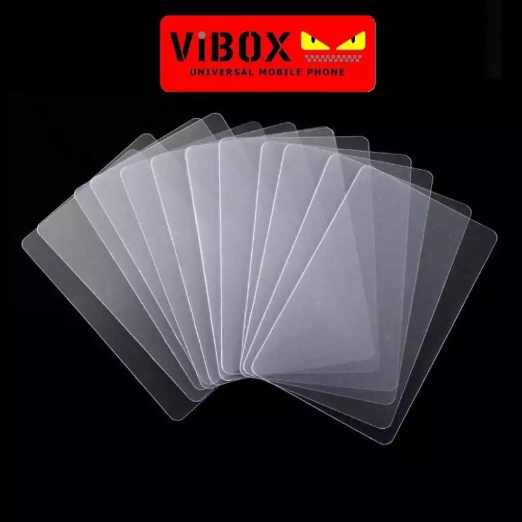 

(1pc) Vibox Cover Plastik Pelindung Kartu ATM / SIM KTP Sampul Cover Flazz Etoll Card Pembungkus Tebal Awet Premium [MRS]