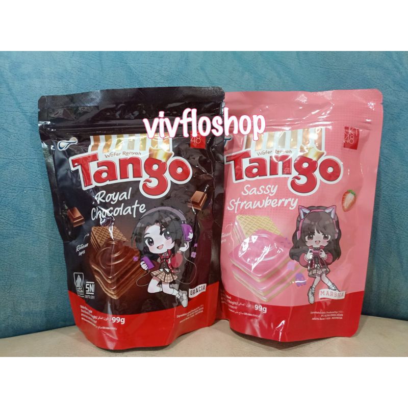 

wafer Tango kemasan pouch ziplock (99 gram)