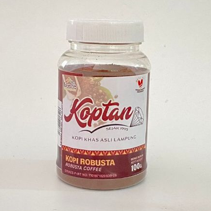 

Koptan Kopi Robusta Asli Lampung Botol 100 Gram