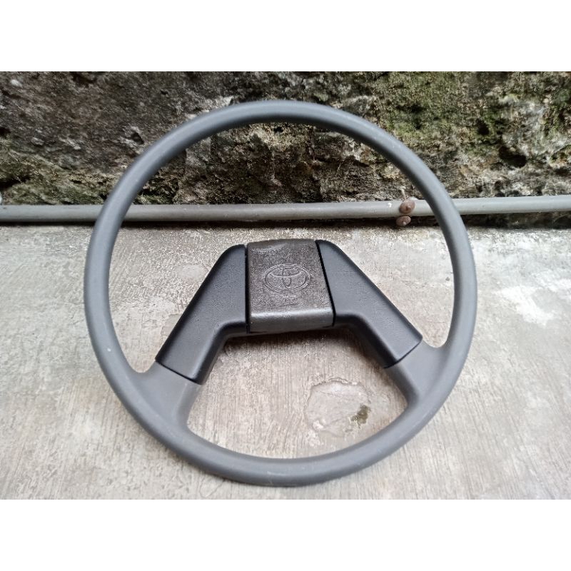 stir setir whell Toyota kijang super grand extra abu-abu hitam original