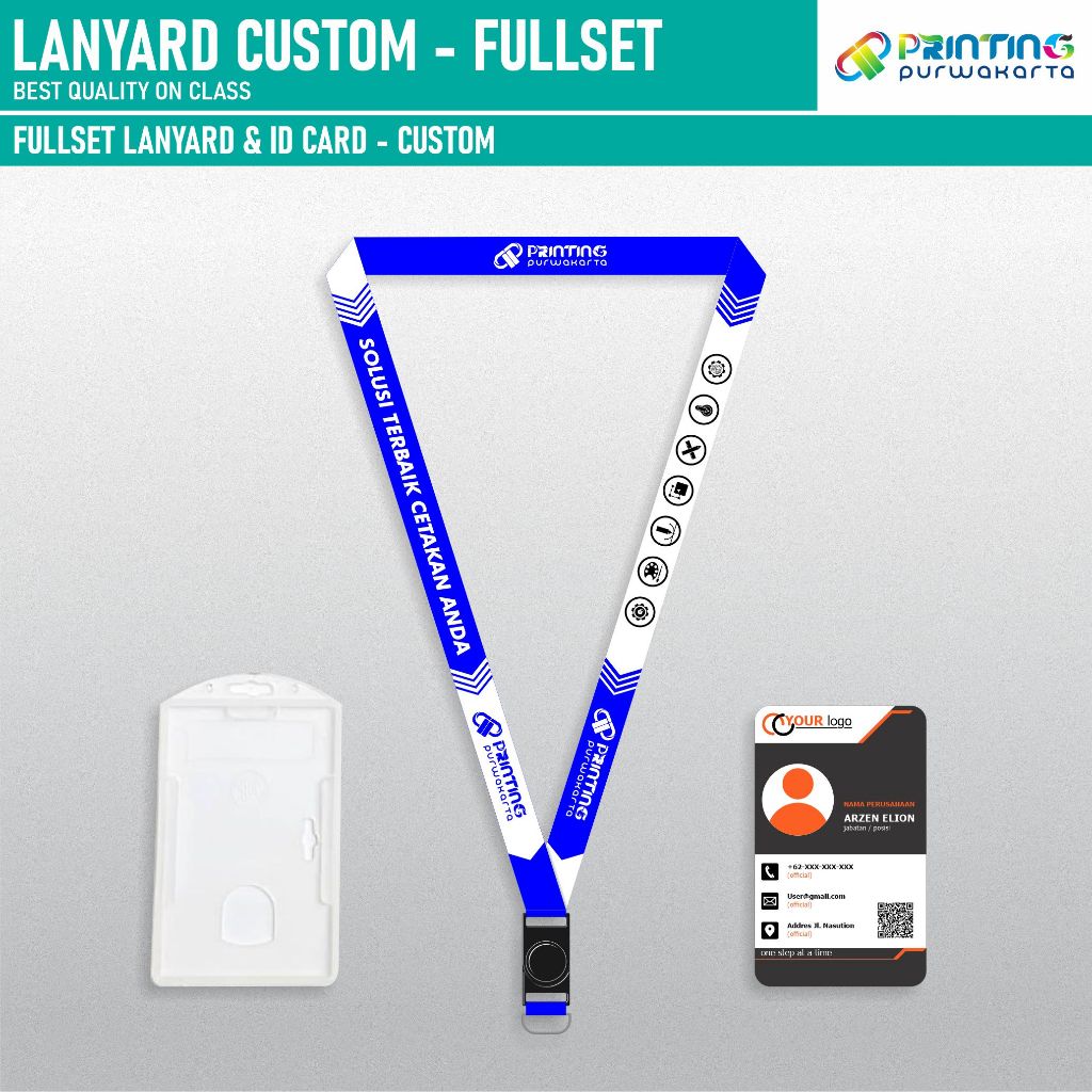 

LANYARD FULLSET HOLDER + ID CARD VPC