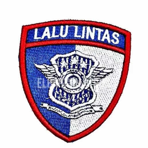 ATRIBUT POLRI / BET BORDIR POLRI LALU LINTAS (LANTAS) TERBARU TIMBUL BORDIR RAPIH SUPER PREMIUM EXCL