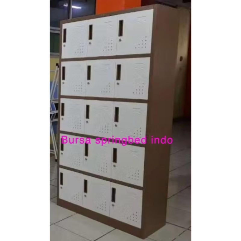 loker besi 15 pintu / lemari loker 15 pintu besi / lemari arsip besi / lemari kantor / locker loker 