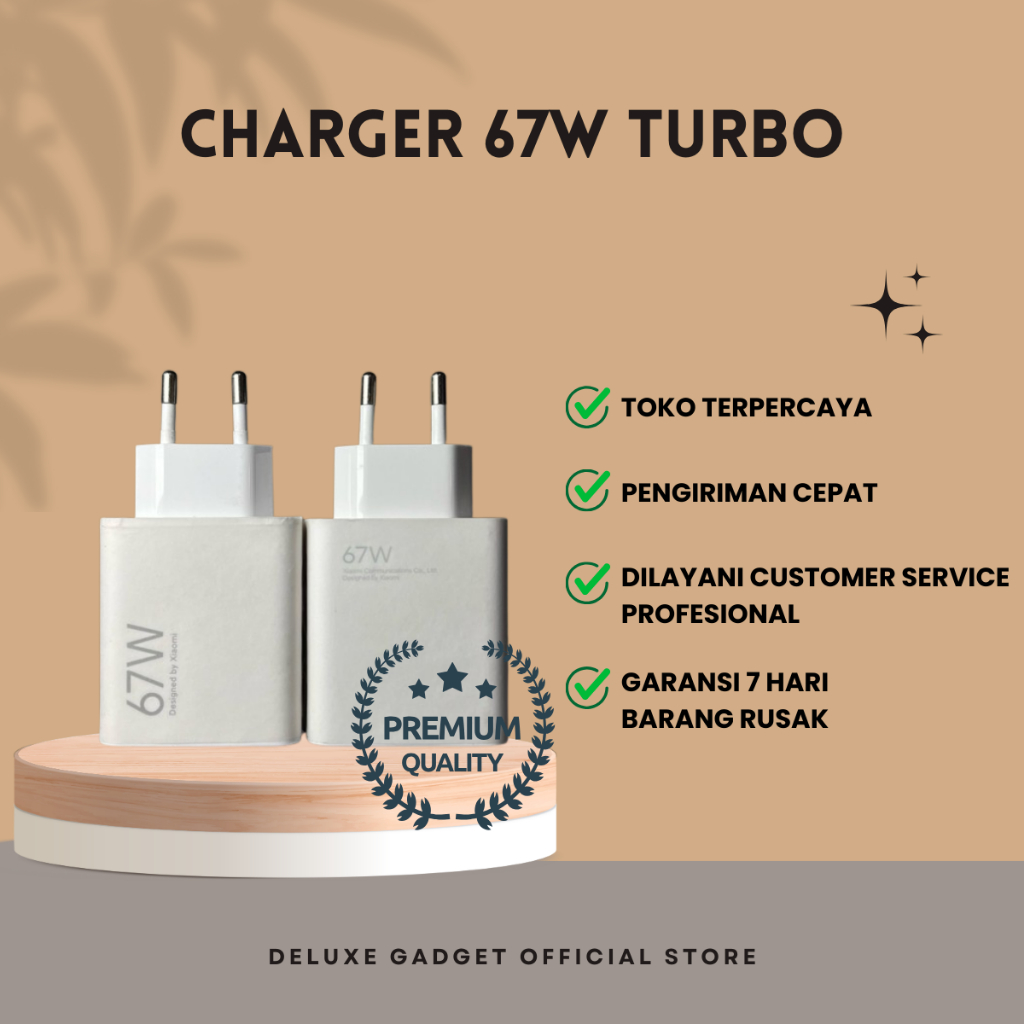 Adaptor Xiaomi Kepala Charger 67W Turbo Charge Adapter Original