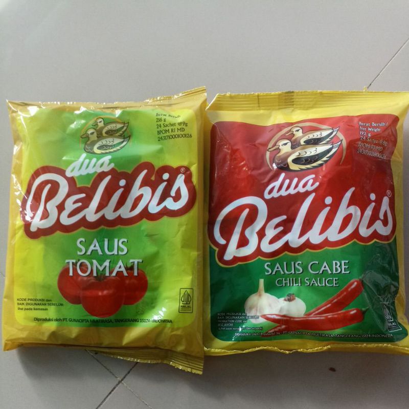 

saus stick cabe tomat dua belibis 24 sct x 9 gr