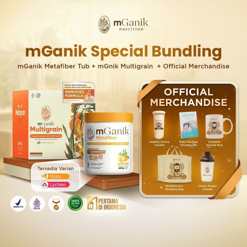 

Bundling Multigrain 20 sc + Metafiber 450gr + Official Merchandise