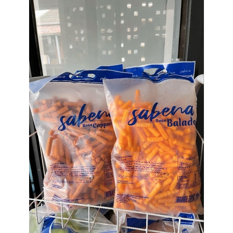 

SABENA KEMASAN MINI 185GR / AMA SNACK / JAJANAN MURAH MERIAH / PEDAS BALADO / KAPUCINO