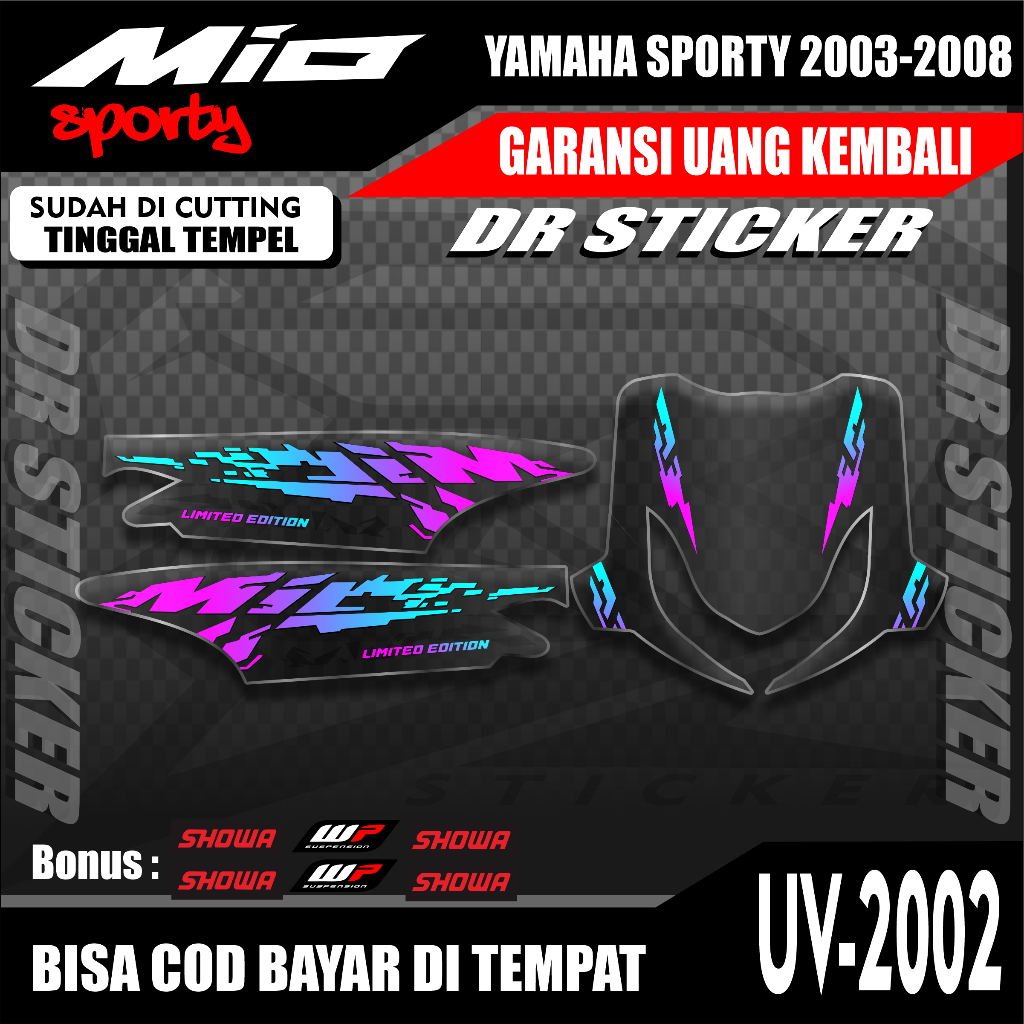 Striping Mio Sporty / Stiker Mio Sporty / Striping Mio Sporty Abstract/ striping mio sporty variasi 