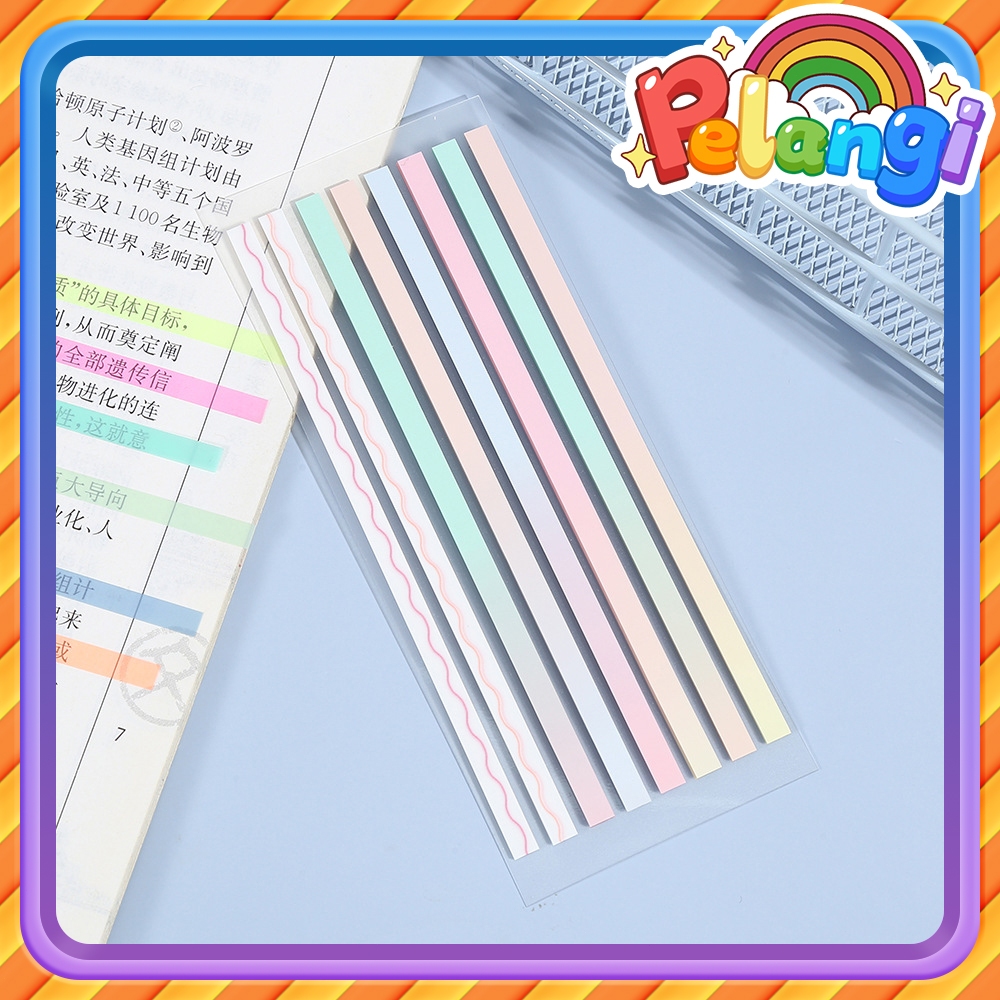 

Stabilo Warna Index Mark Penanda Pembatas Highlighter Strip Lucu Strip Buku Indeks Multifungsi Tab Sticky Pembatas Binder Warna Pastel