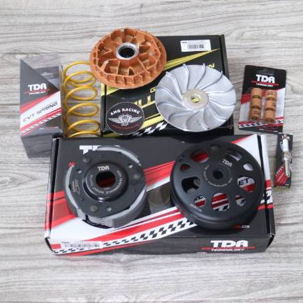 Paket Upgrade CVT ZOZZ VARIO 125 NEW-VARIO 150 TDR KAMPAS GANDA-PULLEY-ROLLER-PER CVT-BUSI