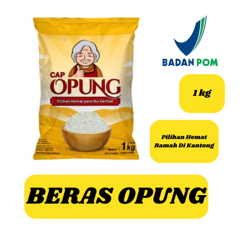 

BERAS CAP OPUNG | Beras Opung Kemasan 1Kg