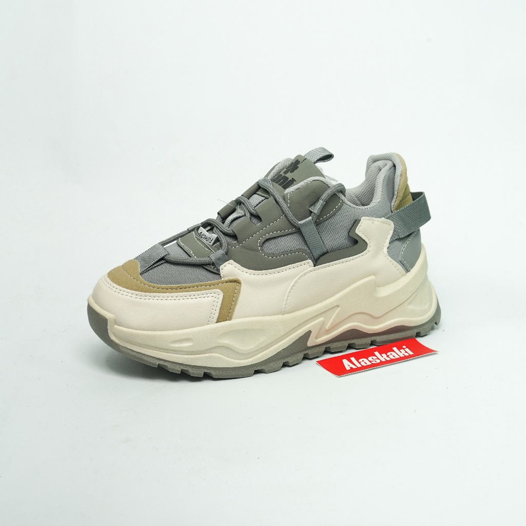 Cani Jungkook Gray Sepatu Wanita Sneaker Wanita Sepatu Sport Shoes