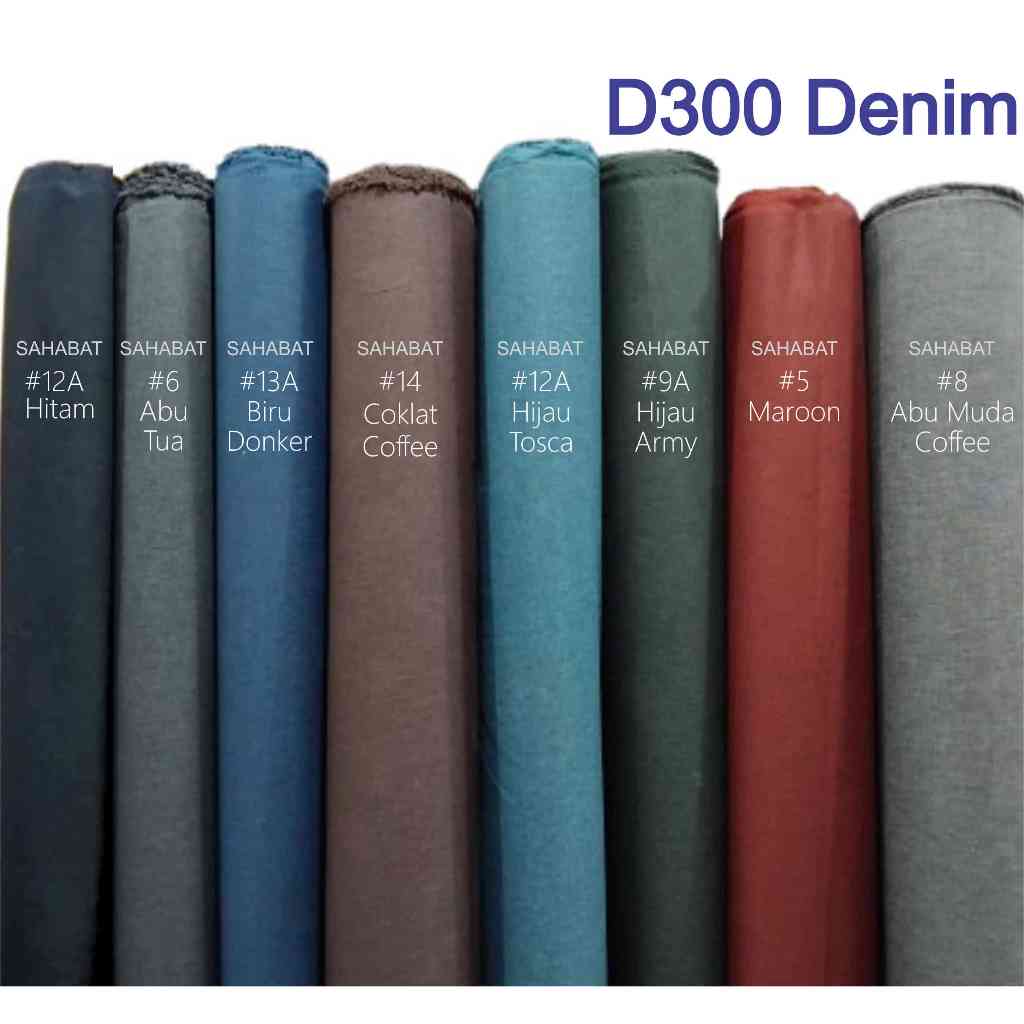 Bahan D300 Denim / Bahan Kain Tas Ransel