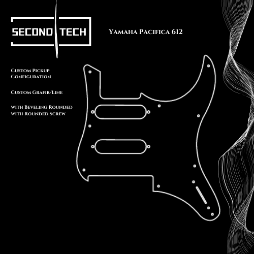 pickguard yamaha pacifica 612 3ply akrilik mirror custom
