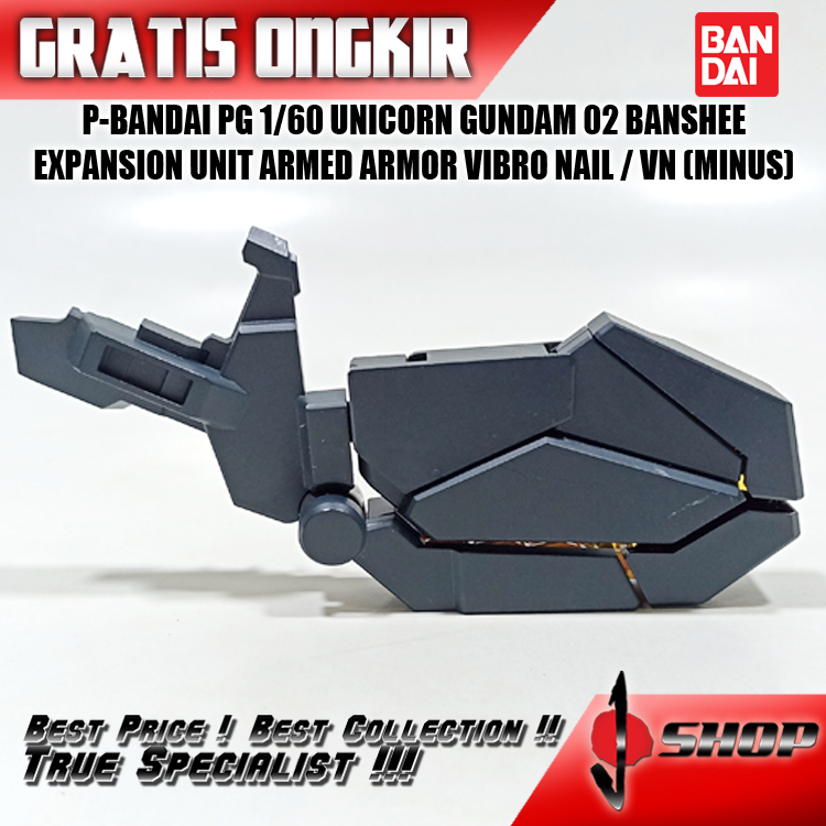 P-BANDAI PG 1/60 UNICORN GUNDAM 02 BANSHEE EXPANSION UNIT ARMED ARMOR VIBRO NAIL / VN (MINUS) LTDPG2