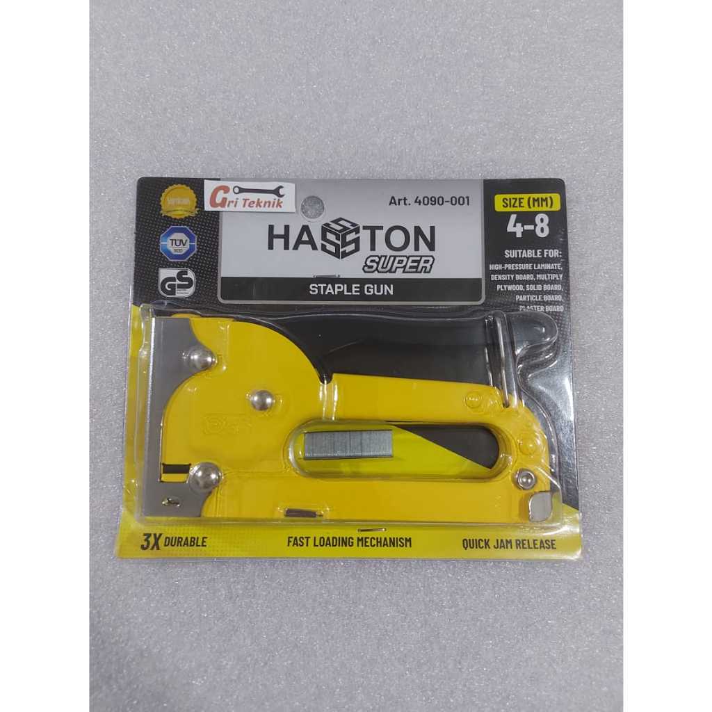 4090-001  STAPLER TEMBAK HASSTON 4-8 MM / CEKREKAN / HEKTER GUN TACKER / STAPLES SOFA / STAPLES JOK 