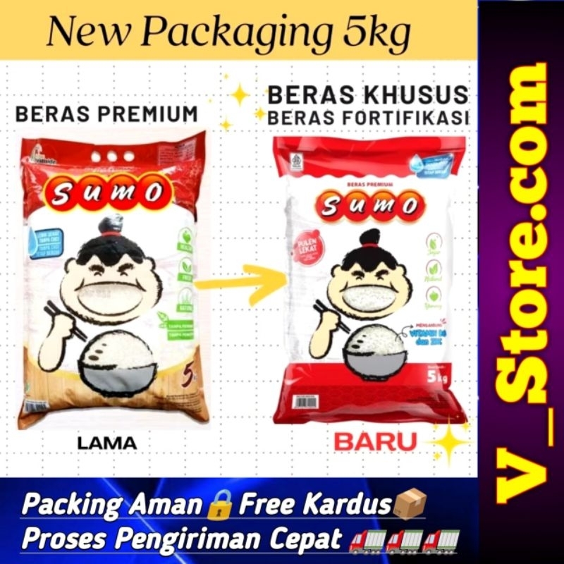 

Beras SUMO 5Kg New Merah, Kuning, Hijau