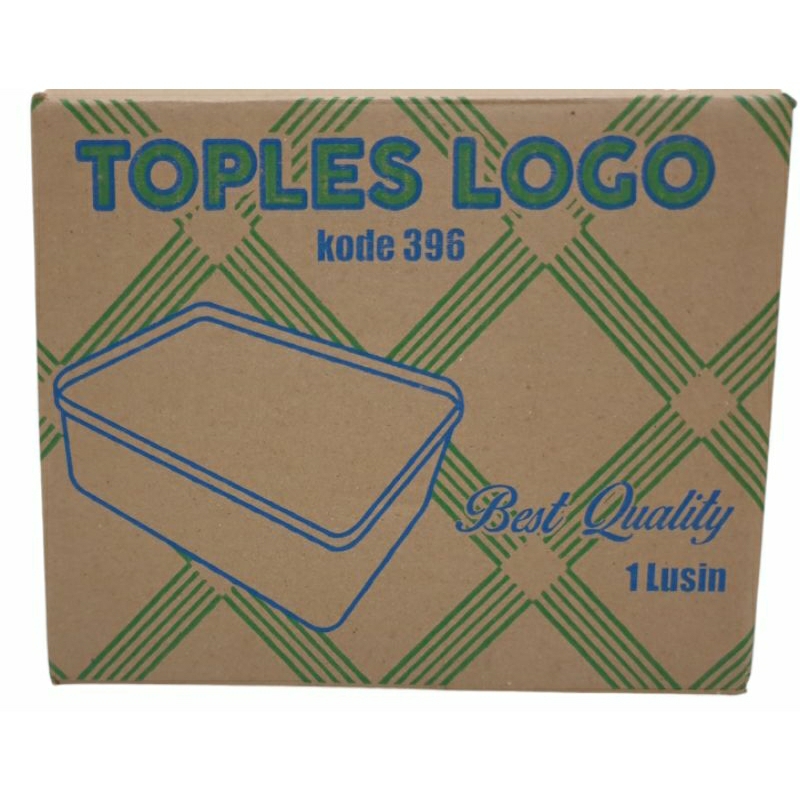 Toples Plastik  Kue Kering Permen Coklat Kacang Dessert Box Persegi Panjang Tinggi Kecil Mini 200 gr