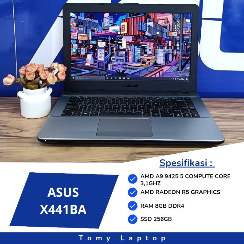 LAPTOP BEKAS ASUS X441BA/ AMD A9 9425/ RAM 8GB/ SSD 256GB/ 14INCH