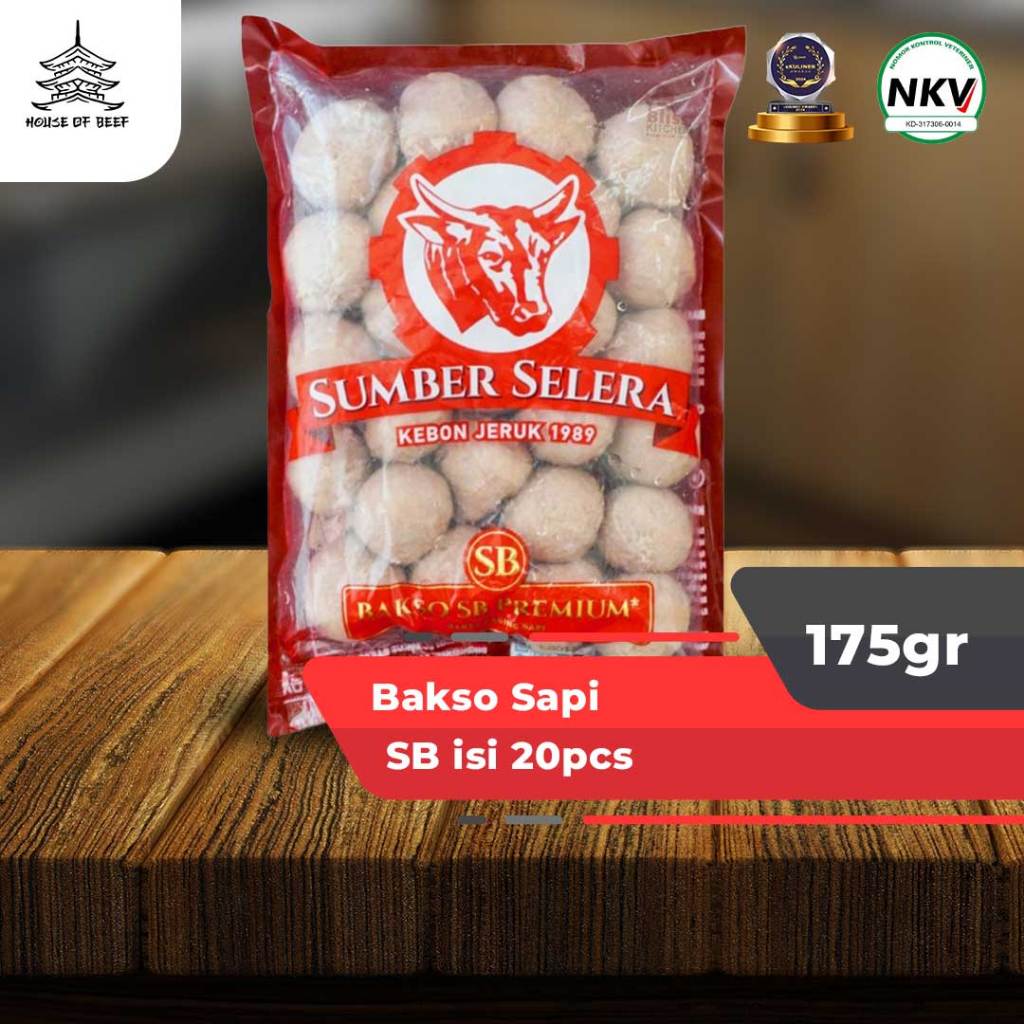 

Bakso Daging Sapi "SB" Daging Super Isi 20pcs Uk. 170 GR