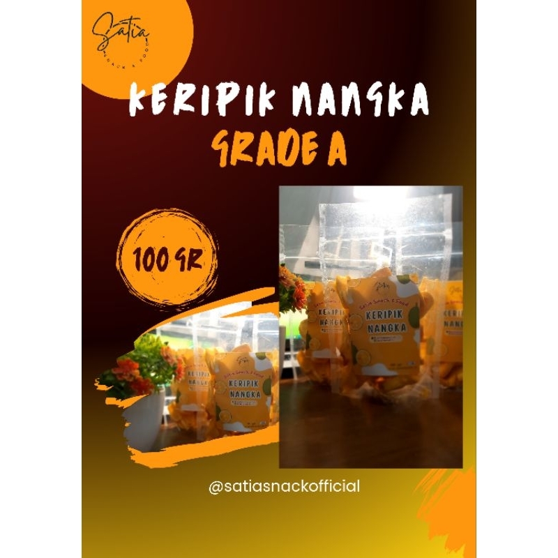 

Satia Snack : Keripik Nangka Grade A (100gr)