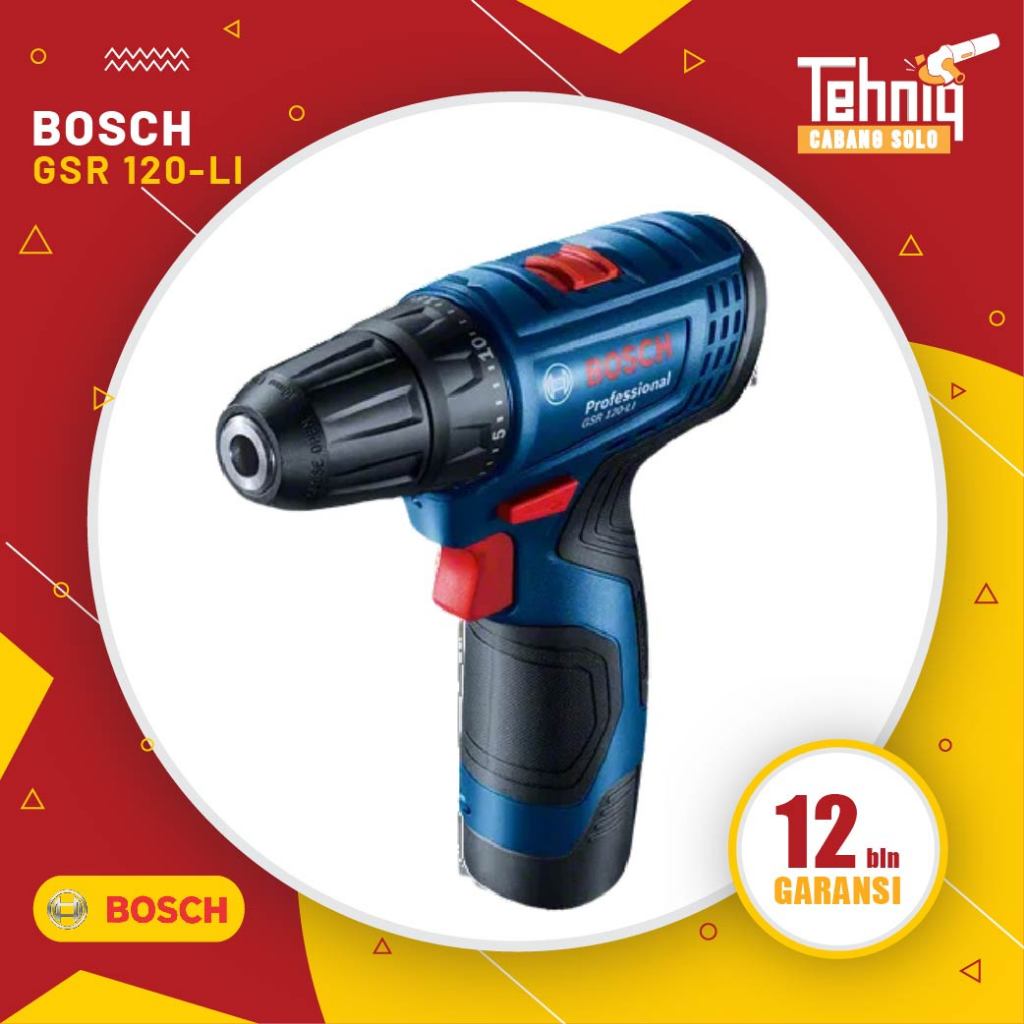 Bosch GSR 120-LI Gen 3 Bor Obeng Baterai / Bor Obeng Portable Bosch GSR 120-LI Gen 3
