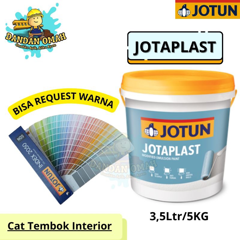 JOTUN JOTAPLAST / CAT INTERIOR / KEMASAN 3,5Ltr ( 5,25KG ) / Kualitas Ekonomis