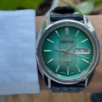 Seiko Actus JDM Green Linen Dial Jam Tangan Vintage Second Original Murah