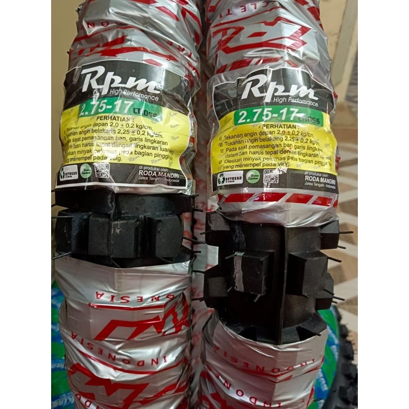 Ban Luar RPM Cros  275 ring 17 tubetype ban motor supra revo jupiter  ban motor bebek