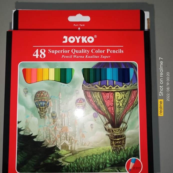 

KODE R14A Pensil Warna 48 Warna Joyko CP127