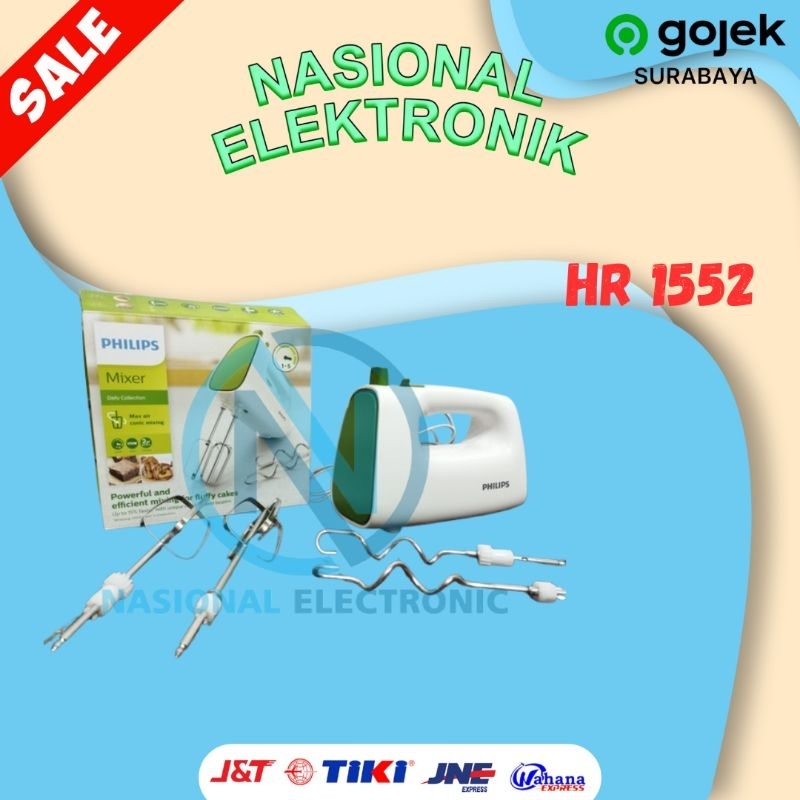 MIXER PHILIPS HR1552 / HAND MIXER PHILIPS HR 1552 / MIXER HAND TANGAN PHILIPS HR 1552 / HAND MIXER T