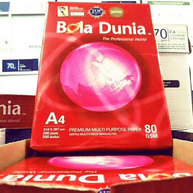 

Kertas A4 8 Gram Bola Dunia