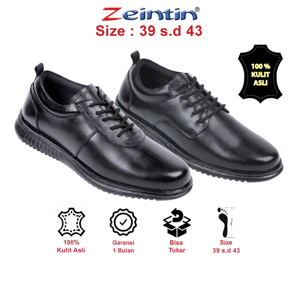 Zeintin - Sepatu Pria Kulit Sepatu Pantofel Pria Sepatu Kerja Kasual Sepatu Zeintin AJ