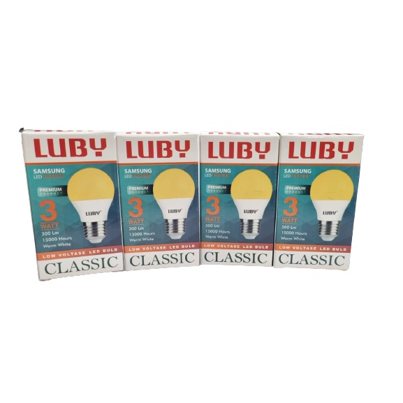 Lampu Bohlam Luby Classic Kuning LED 3 Watt  3W  3Watt LED Bulb cahaya kuning