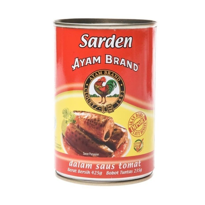 

Sardines Tomato Ayam Brand / Sardines Tomat Ayam Brand - 425 Gram