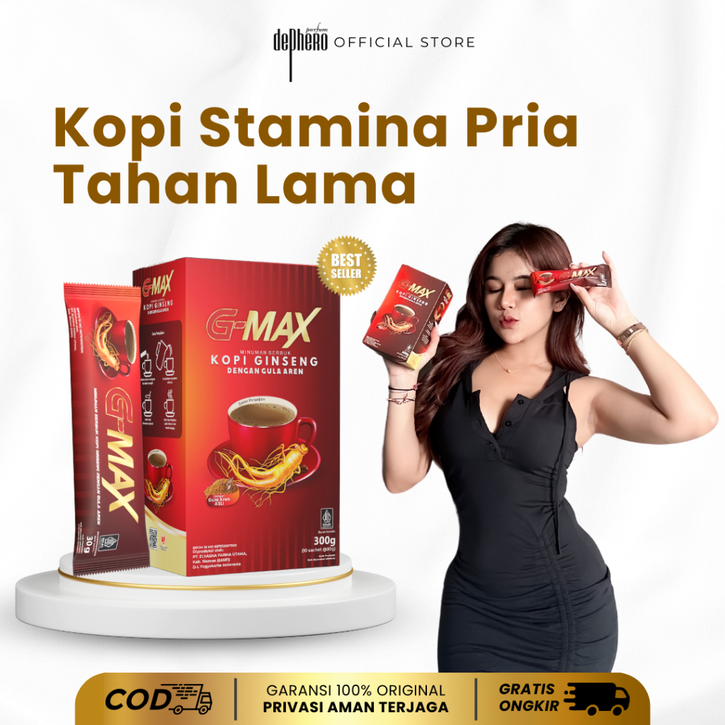 

KOPI G MAX ORIGINAL KOPI GINSENG STAMINA PRIA TAHAN LAMA AMAN ( 100% BPOM & HALAL )