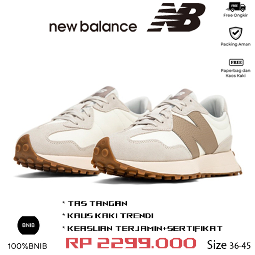 NB327 Sepatu Original 100% Wanita Spatu Seoatu Sneaker Harga Sepati Men And Women Pria NB 327