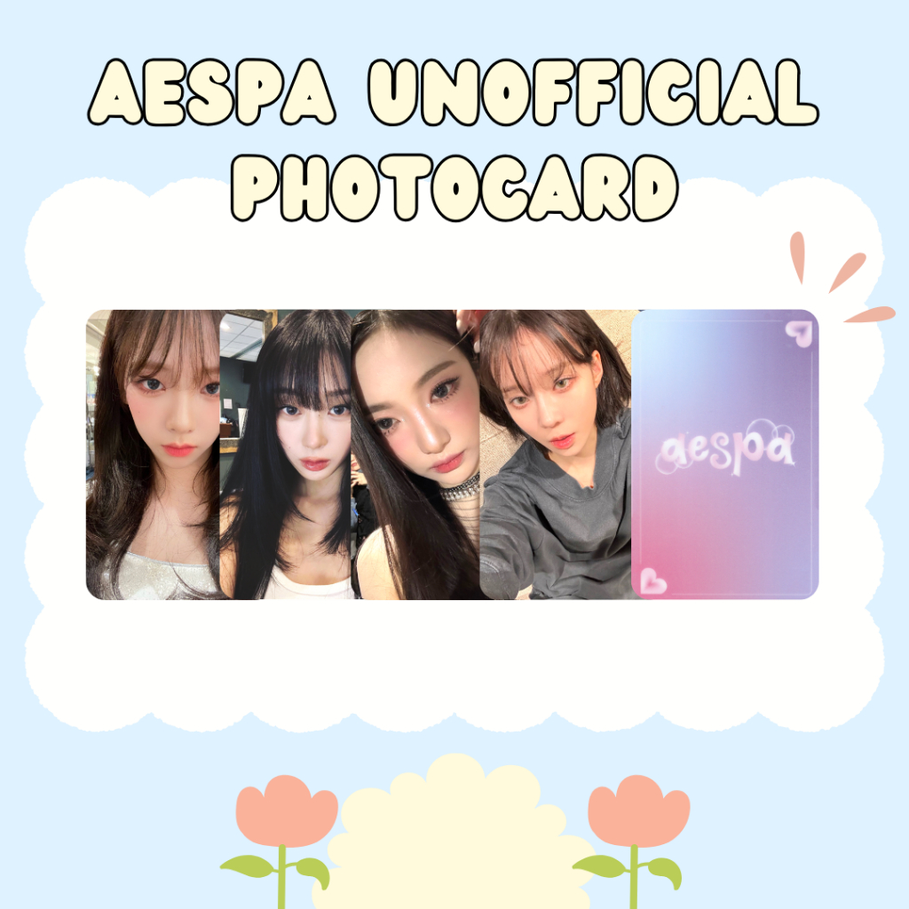PHOTOCARD AESPA FANMADE UNOFFICIAL