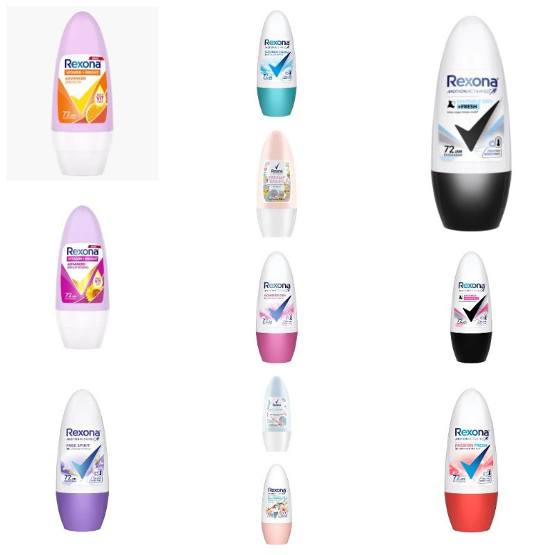 REXONA WOMEN FREE SPIRIT REXONA PASSION REXONA POWDER DRY REXONA SHOWER CLEAN REXONA INVISIBLE ANTIB