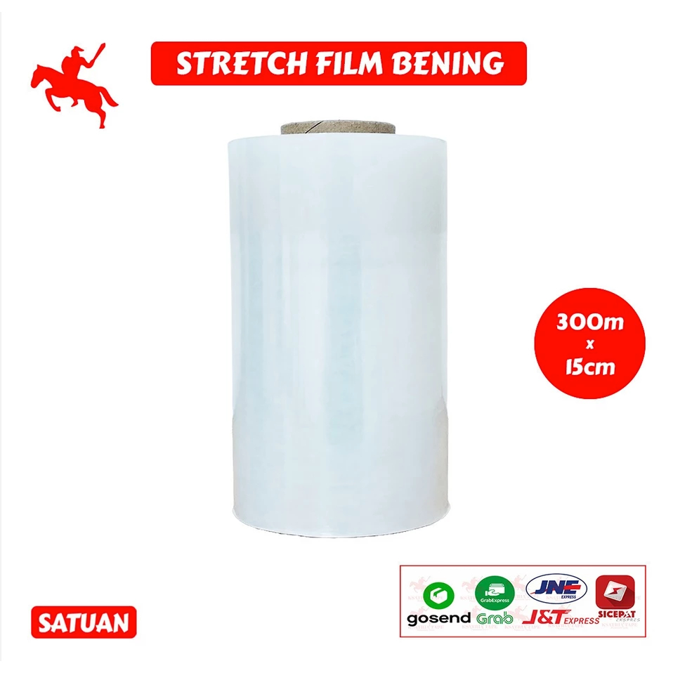 

Plastik Wraping Stretch Film 300m BENING TEBAL CLEAR PREMIUM MURAH / PCS